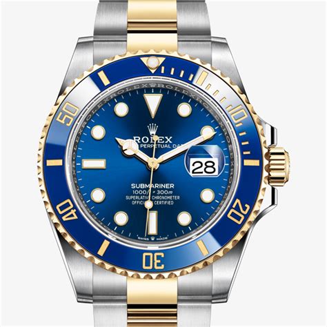 Rolex Submariner Date watch: Oystersteel and yellow gold.